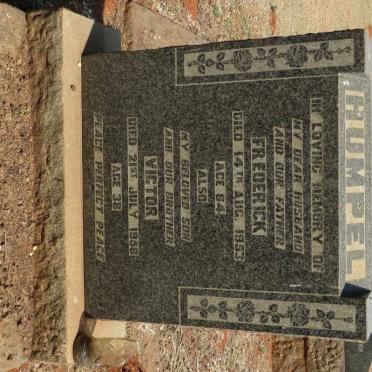 HUMPEL Frederick -1953 :: HUMPEL Victor -1958