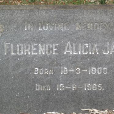 JAMES Florence Alicia 1900-1965