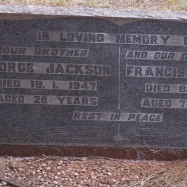 JACKSON Francis -1958 :: JACKSON George -1947