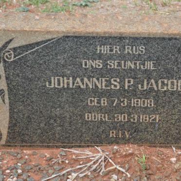 JACOBS Johannes P. 1909-1921