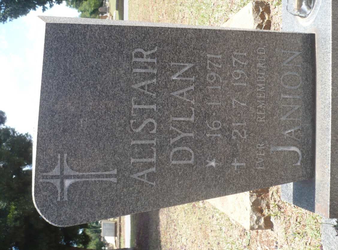 JANION Alistair Dylan 1971-1971