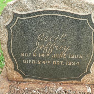JEFFREY Cecil 1905-1934