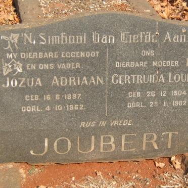 JOUBERT Jozua Adriaan 1897-1962 &amp; Gertruida Louisa 1904-1982