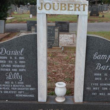 JOUBERT Daniel 1915-1986 &amp; Lilly -2009 :: JOUBERT Campbell Barnes 1952-1981