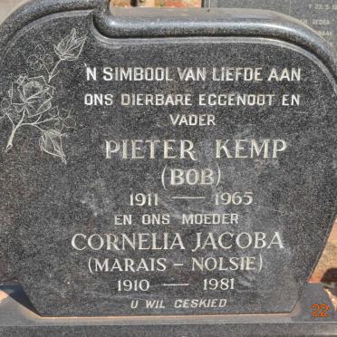 KEMP Pieter 1911-1965 &amp; Cornelia Jacoba MARAIS 1910-1981