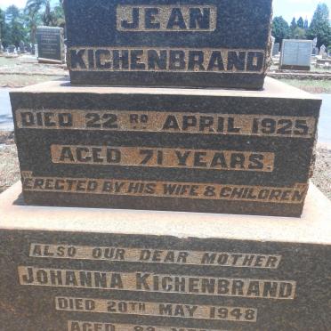 KICHENBRAND Jean -1925 &amp; Johanna -1948