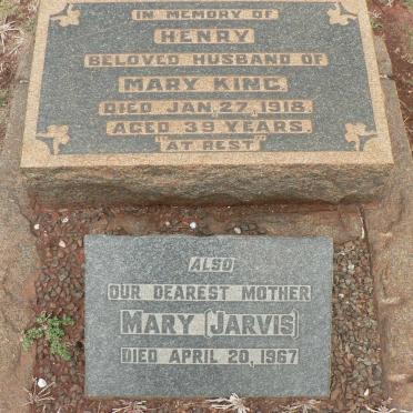 KING Henry -1918 &amp; Mary JARVIS -1967