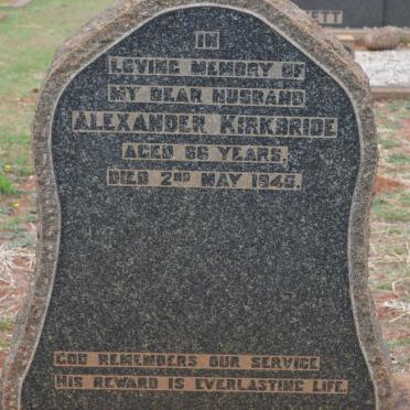 KIRKBRIDE Alexander -1945