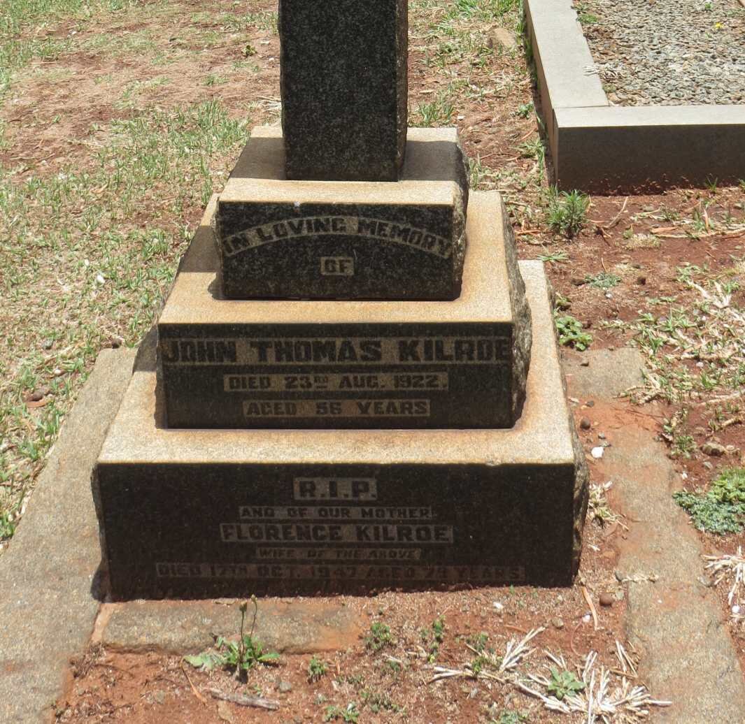 KILROE John Thomas -1922 &amp; Florence -1947