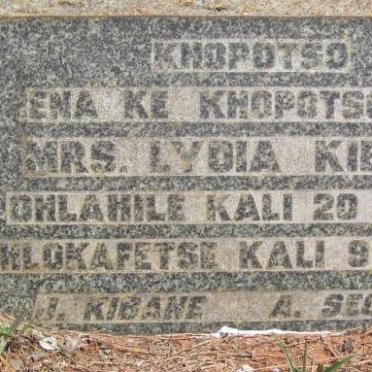 KIBANE Lydia 1916-1946