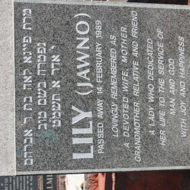 KIBORT Lily nee JAWNO -1989