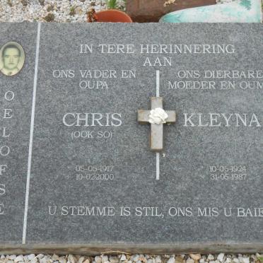 OELOFSE Chris 1917-2000 & Kleyna KELYNHANS 1924-1987