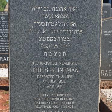 KLINGMAN Judes -1957