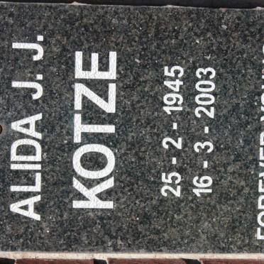 KOTZE Alida J.J. 1945-2003