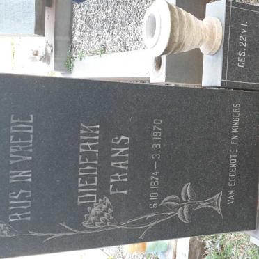 KRUGER Diederik Frans 1874-1970