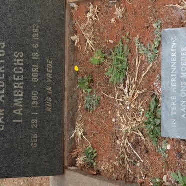 LAMBRECHS Jan Albertus 1900-1963 &amp; Magrietha Sophia Johanna 1904-1984