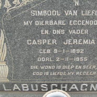 LABUSCHAGNE Casper Jeremia 1892-1955