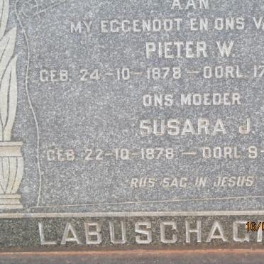 LABUSCHAGNE Pieter W. 1878-1958 Susara J. 1878-1964