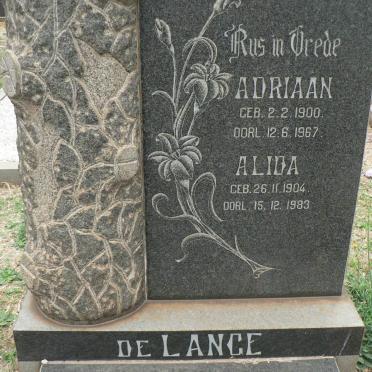 LANGE Adriaan, de 1900-1967 &amp; Alida 1904-1983