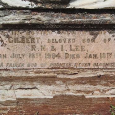 LEE Gilbert 1904-1906