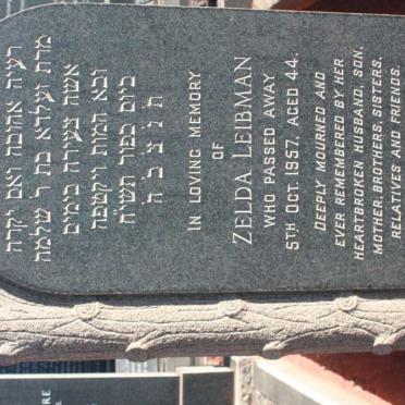 LEIBMAN Zelda -1957