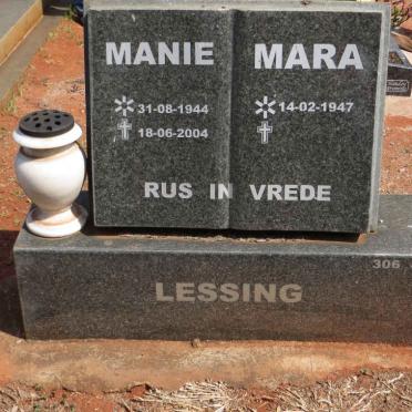LESSING Manie 1944-2004 &amp; Mara 1947-