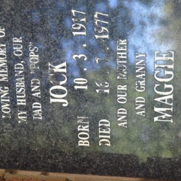 LINGS Jock 1917-1977 &amp; Maggie 1922-1993