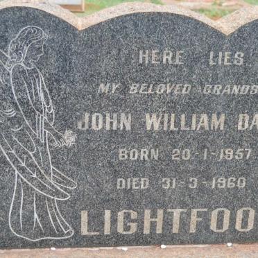 LIGHTFOOT John William David 1957-1960
