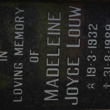 LOUW Madeleine Joyce 1932-1989