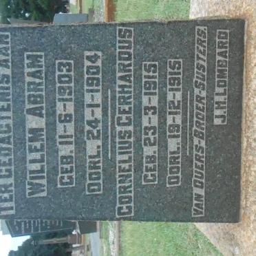 LOMBARD Willem Abram 1903-1904 :: LOMBARD Cornelius Gerhardus 1915-1915