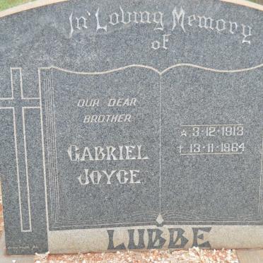 LUBBE Gabriel Joyce 1913-1964