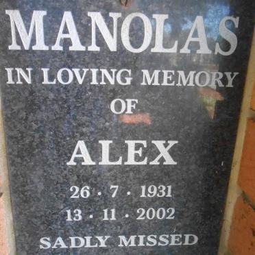 MANOLAS Alex 1931-2002