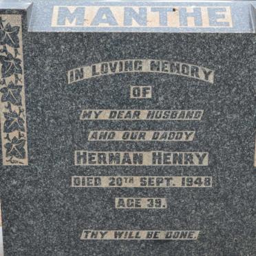 MANTHE Herman Henry -1948