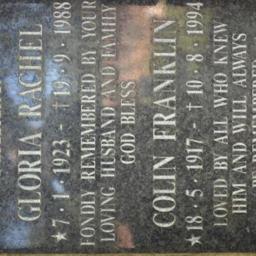 MARAN Colin Franklin 1917-1994 &amp; Gloria Rachel 1923-1988