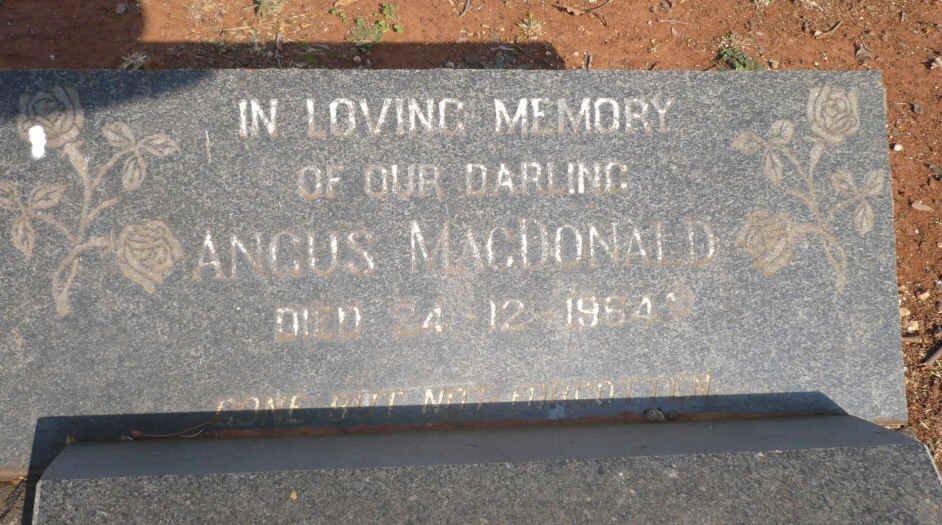 MacDONALD Angus -1964