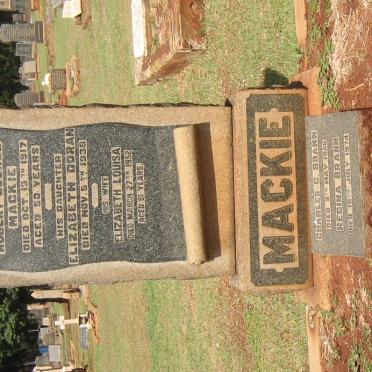 MacKIE Robert George -1917 &amp; Elizabeth Louisa -1952 :: DORAN Elizabeth -1938