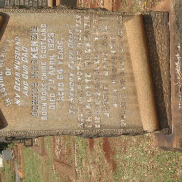 MacKENZIE George -1923 &amp; Charlotte -1937 :: GAIL Jessie Jane nee MacKENZIE -1932