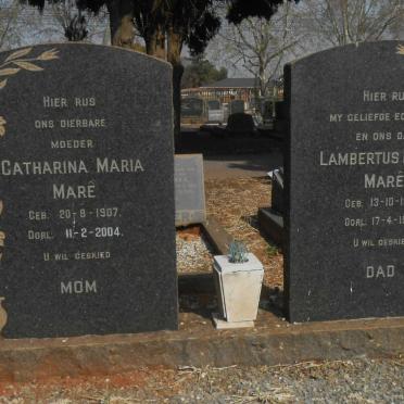 MARÉ Lambertus Rudolf 1908-1965 &amp; Catharina Maria 1907-2004