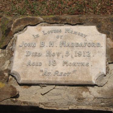 MADDAFORD John B.H. -1912