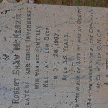 McKENZIE Robert Shaw -1907