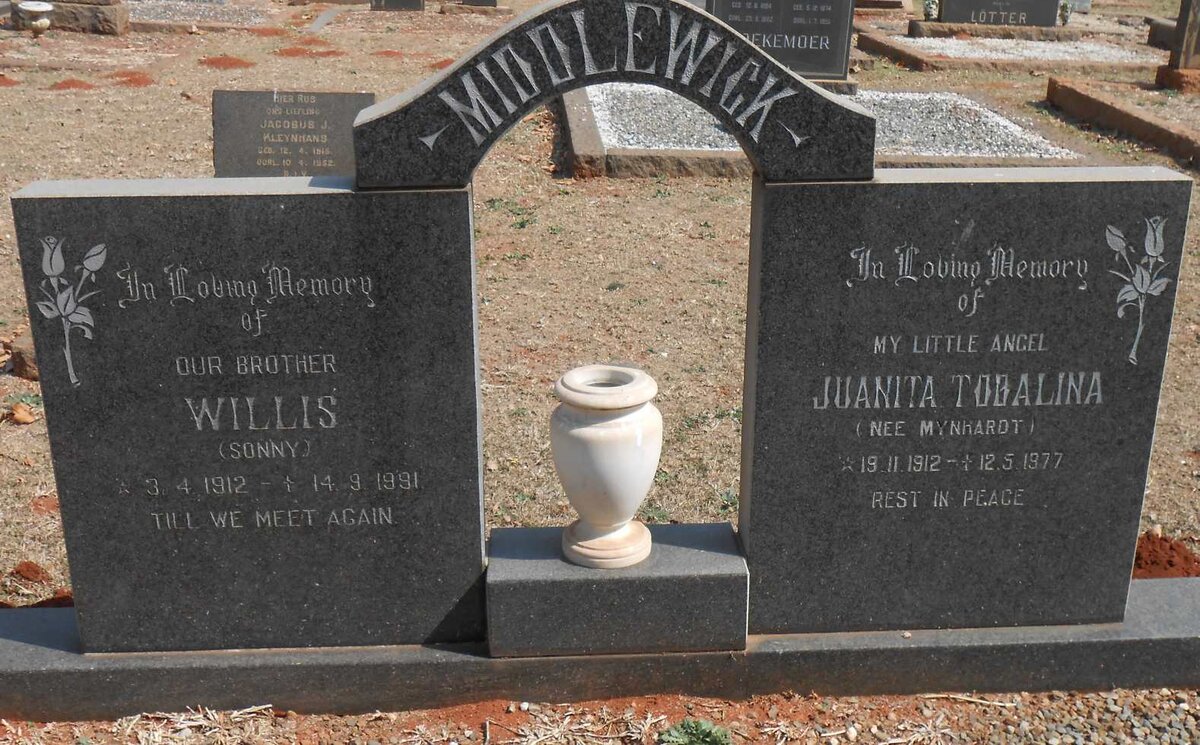 MIDDLEWICK Willis 1912-1991 &amp; Juanita Tobalina MYNHARDT 1912-1977