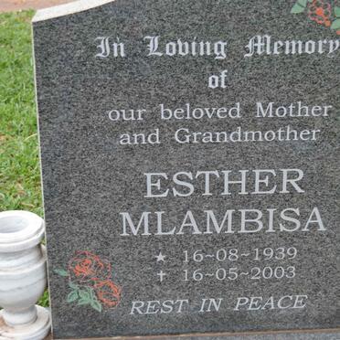MLAMBISA Esther 1939-2003