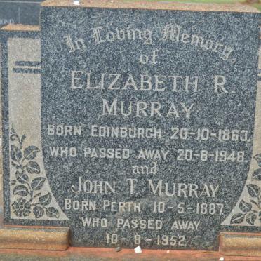 MURRAY John T. 1887-1952 &amp; Elizabeth R. 1863-1948