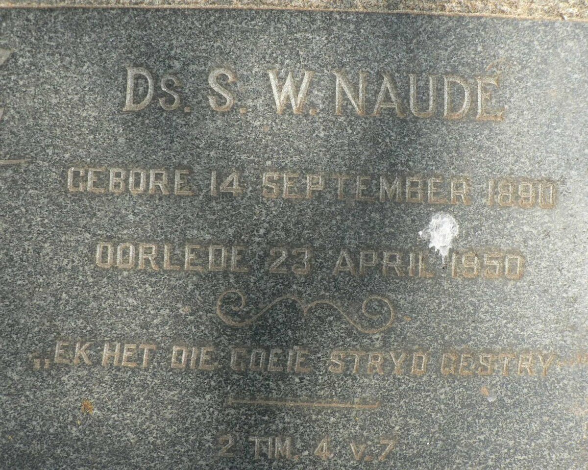 NAUDÉ S.W. 1890-1950