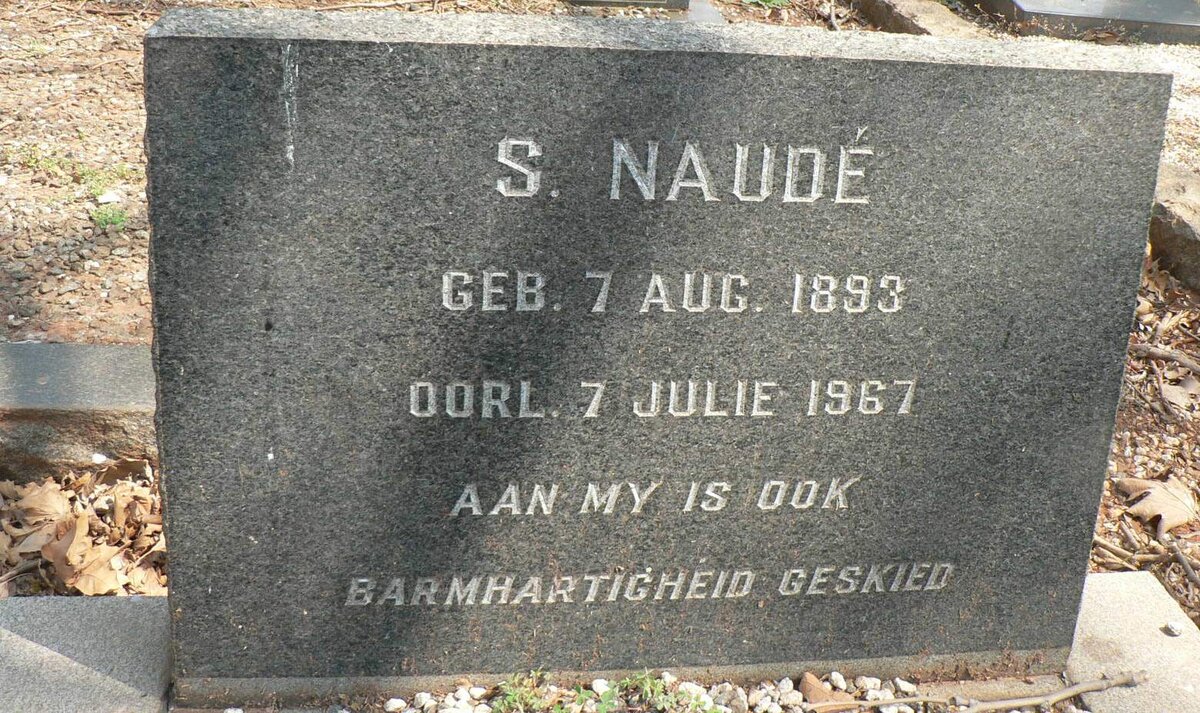 NAUDÉ S. 1893-1967