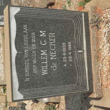 NECKER Willem G.M., de 1909-1966