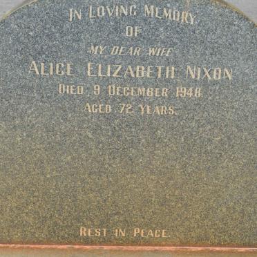 NIXON Alice Elizabeth -1948