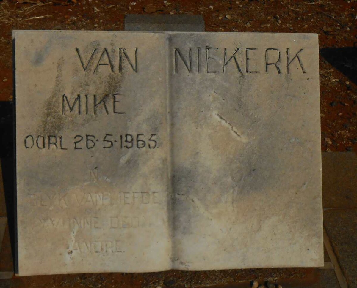 NIEKERK Mike, van -1965
