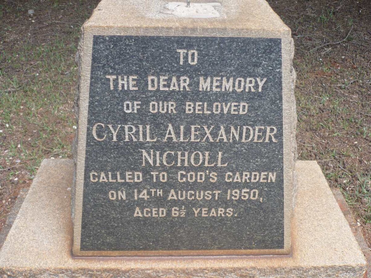 NICHOLL Cyril Alexander -1950