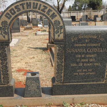 OOSTHUIZEN Susanna Cornelia nee MYNHARDT 1913-1952